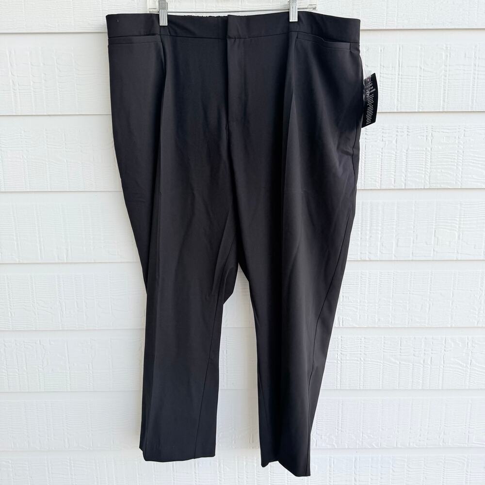 Catherines Right Fit Curvy Black Dress Pants 24WP Plus Petite